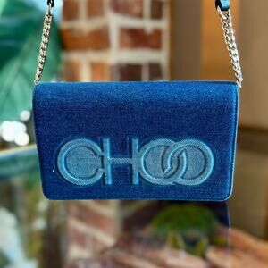 JIMMY CHOO Sonia Denim Crossbody